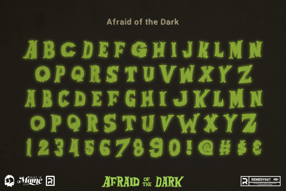 Afraid of the Dark - Alphabet