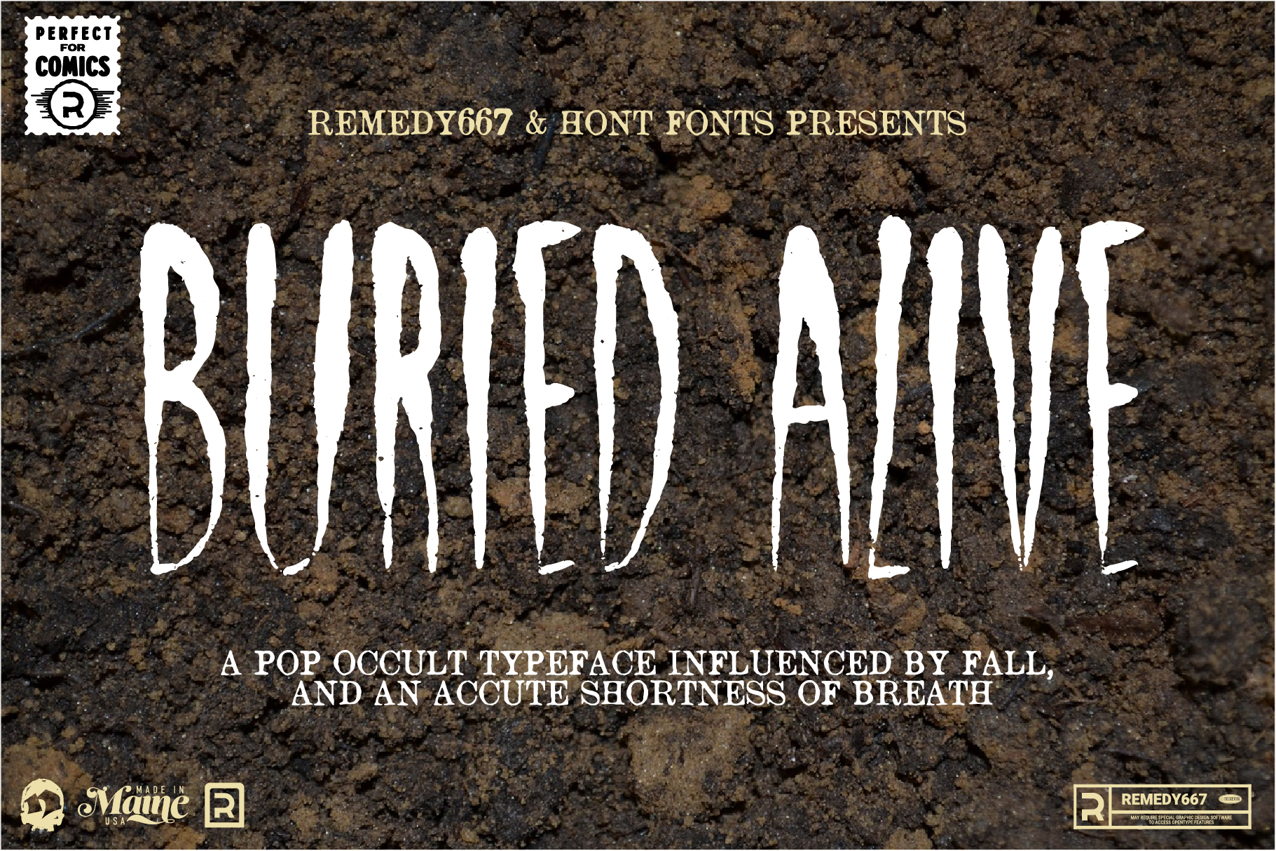 Buried Alive Horror Font by Remedy667