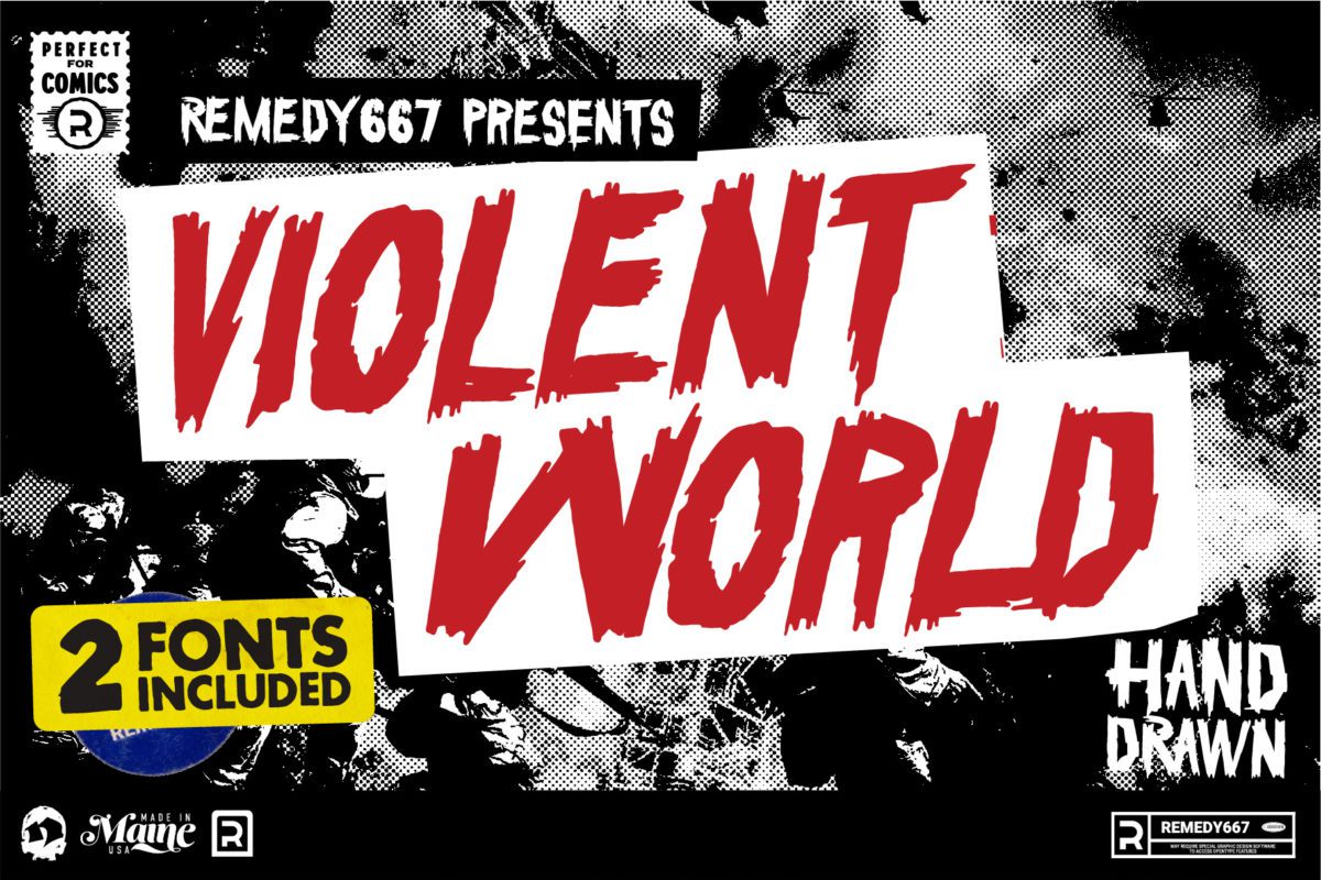 Violent World font by Remedy667