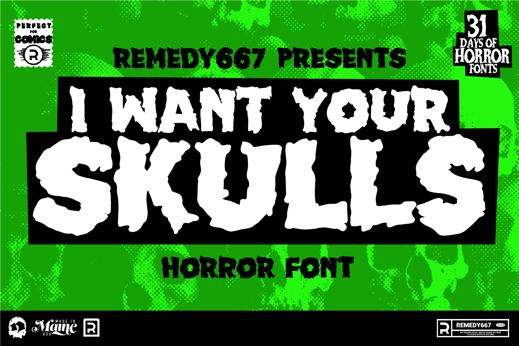 I Want Your Skulls Font by Remedy667