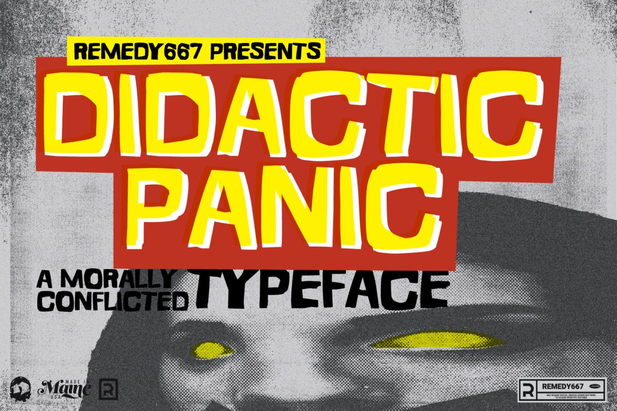 Didactic Panic - Horror Font for Halloween by Remedy667