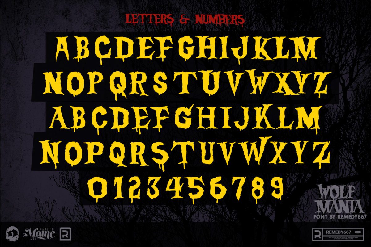 Wolf Mania - Horror Font by Remedy667