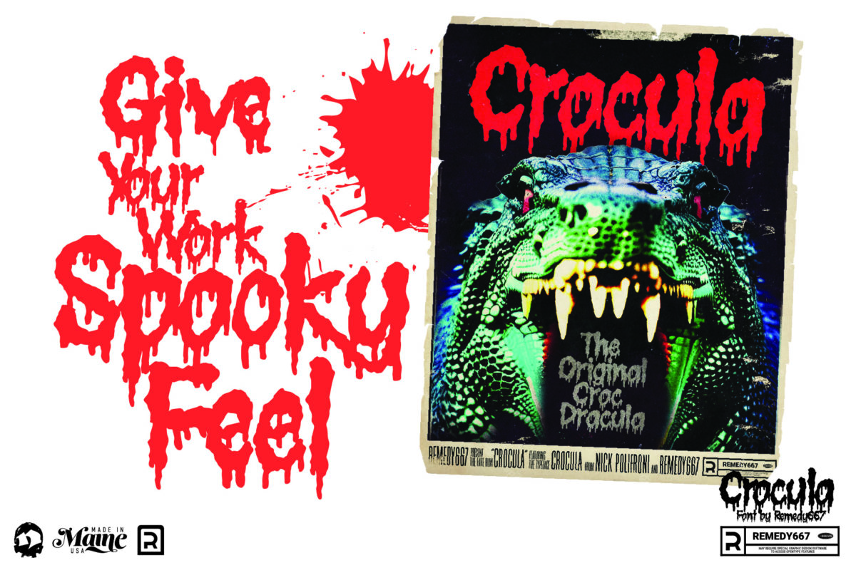 Crocula - Dripping Horror Font by Remedy667