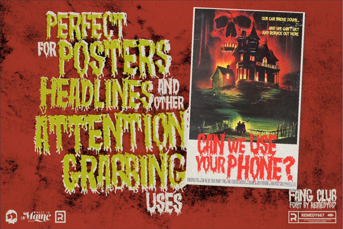 Fang Club - An Evil Organic Horror Font by Remedy667