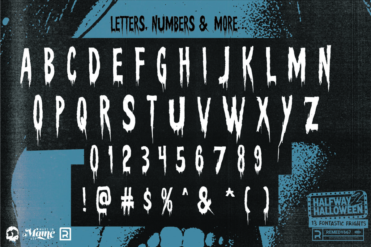 Cry Wolf - Horror Font from Remedy667 - Letters Numbers & More