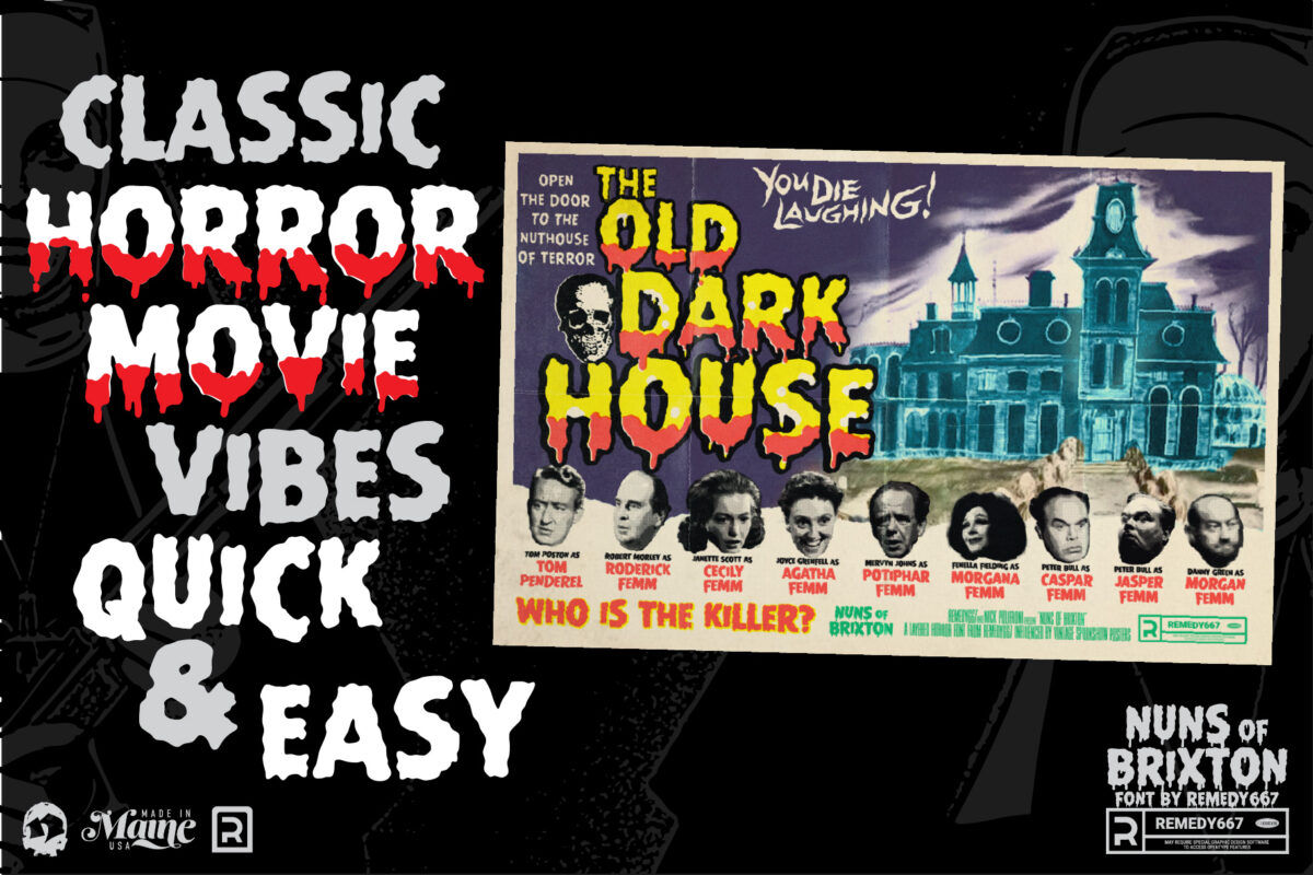 Nuns of Brixton font by Remedy667 - Classic Horror Movie Vibes, Quick & Easy