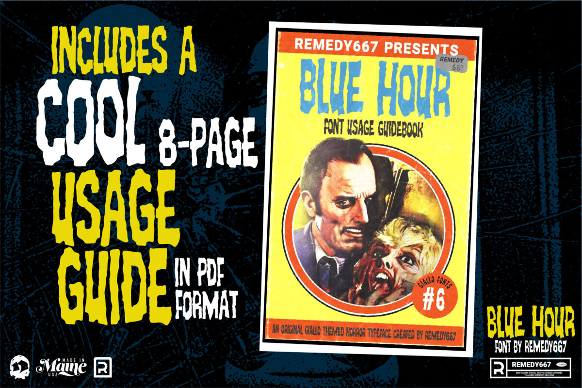 Blue Hour - Giallo Inspired Horror Font by Remedy667