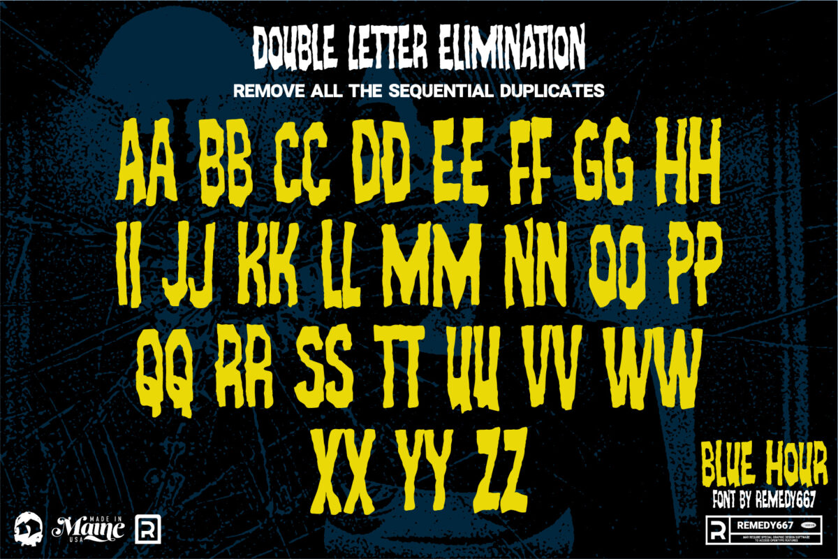 Blue Hour font by Remedy667 - Contextual Alternates