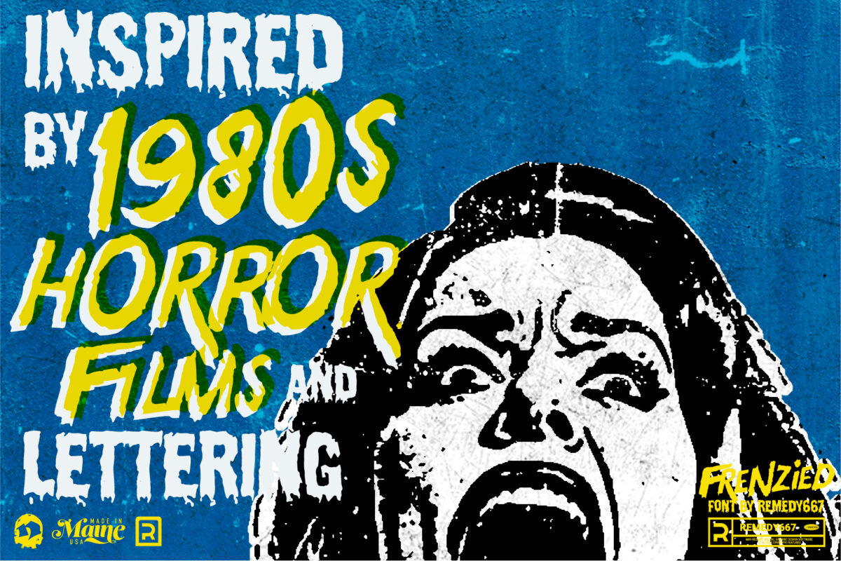 Frenzied font by Remedy667 - Inspired by 1980s Horror Films & Lettering