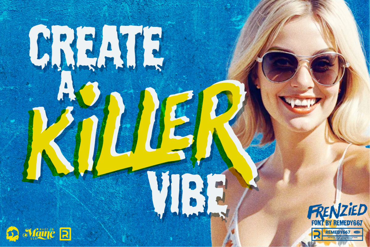 Frenzied font by Remedy667 - Create a Killer Vibe