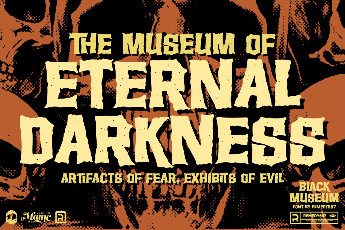 Black Museum - A Classic Horror Font from Remedy667