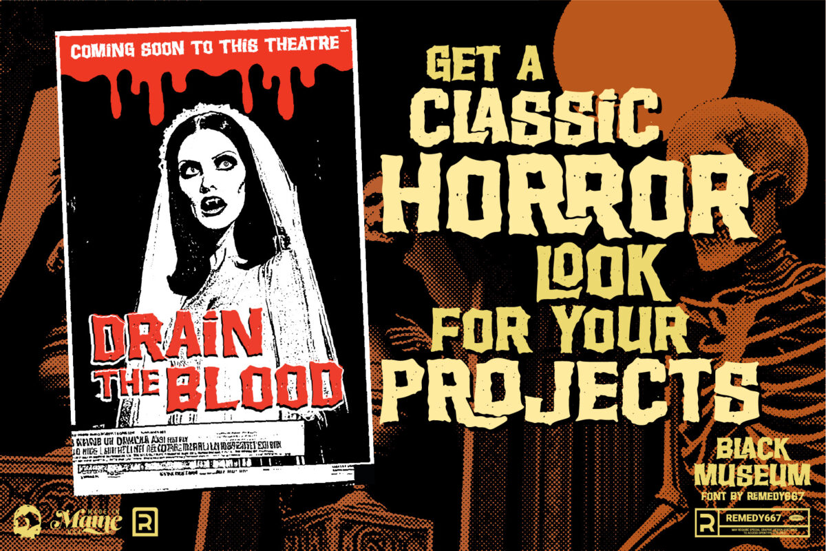 Black Museum font by Remedy667 - Get a Classic Horror Look for your Projects