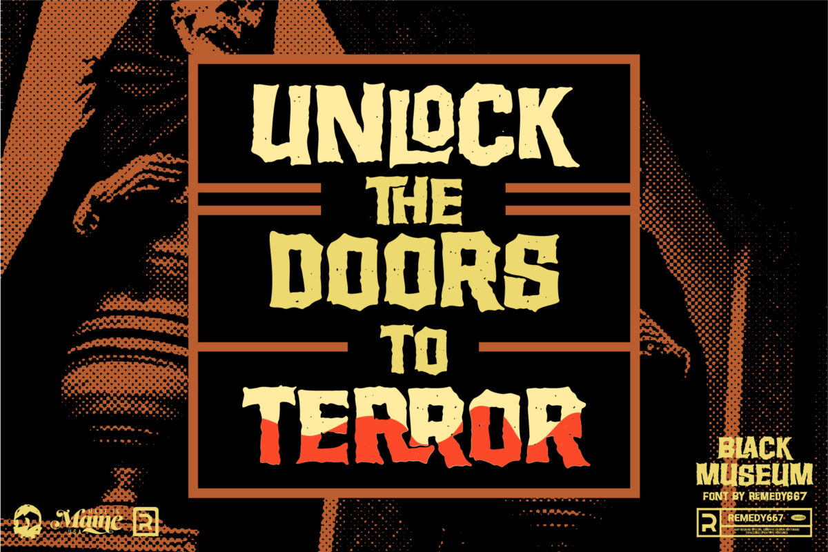 Black Museum font by Remedy667 - Unlock the Doors to Terror