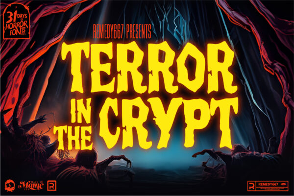 Terror in the Crypt Classic Horror Font from Remedy667