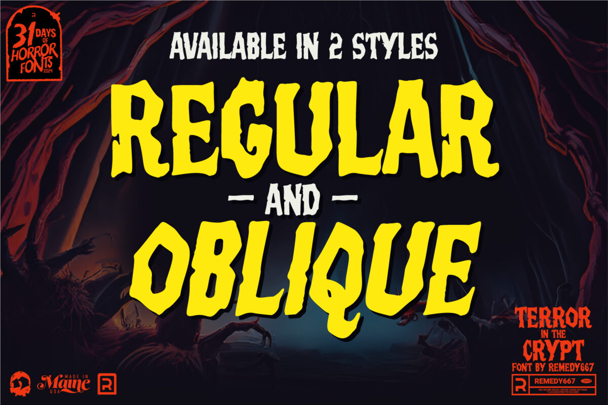 Terror in the Crypt font by Remedy667 -