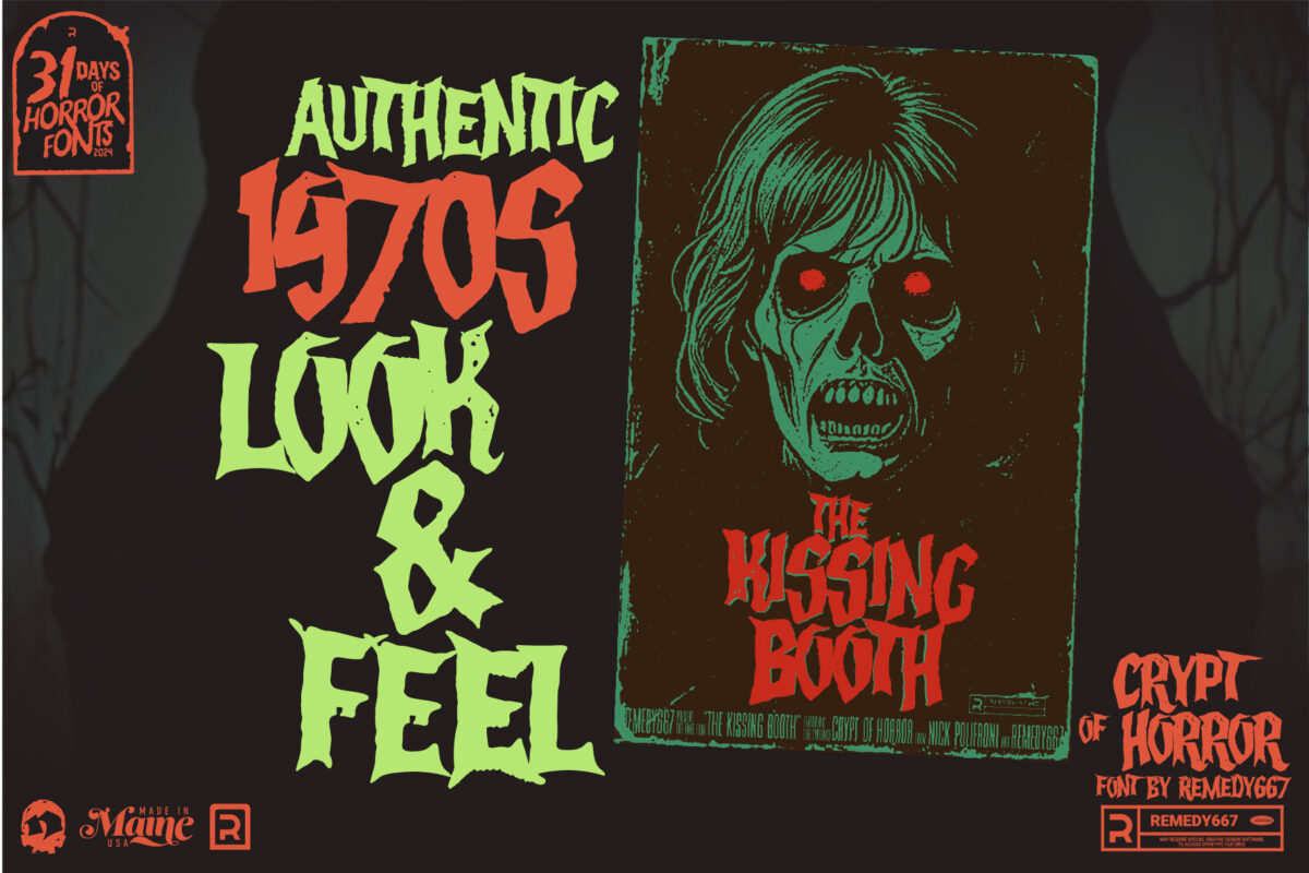 Crypt of Horror font by Remedy667 - Authentic 1970s Look & Feel