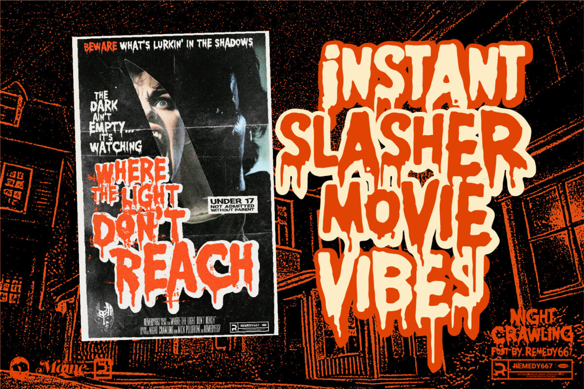 Night Crawling font by Remedy667 - Instant Slasher Movie Vibes
