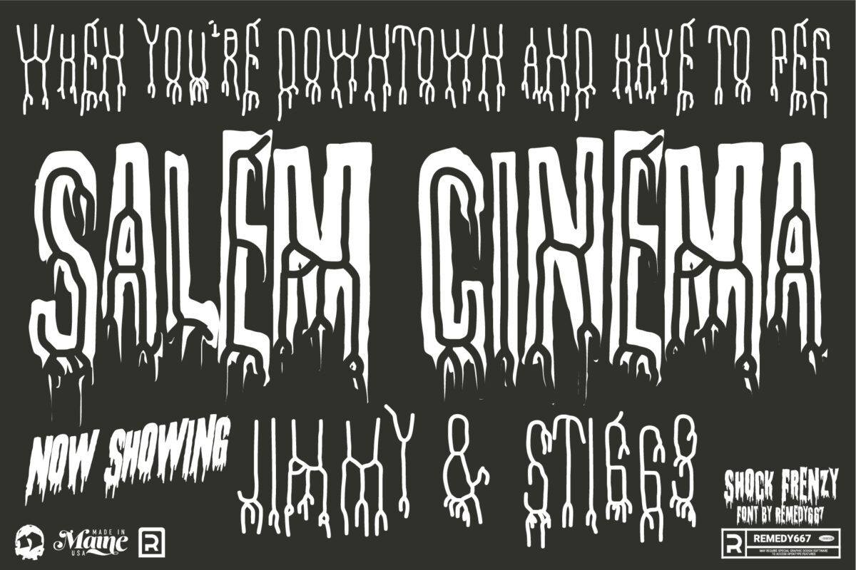 Shock Frenzy - Experimental Horror Font from Remedy667