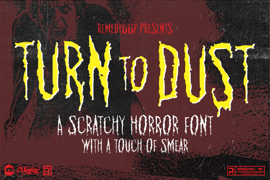 Turn to Dust - FREE Horror Font from Remedy667