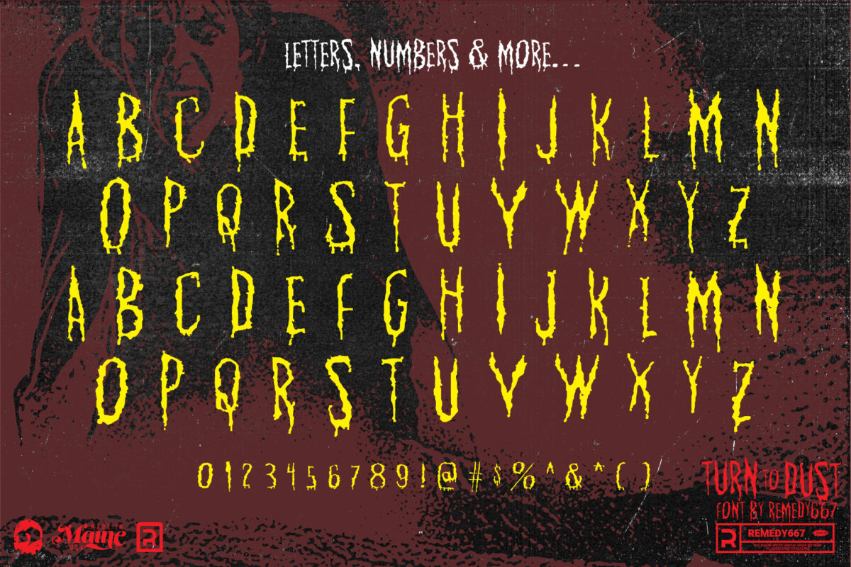 Turn to Dust - FREE Horror Font from Remedy667