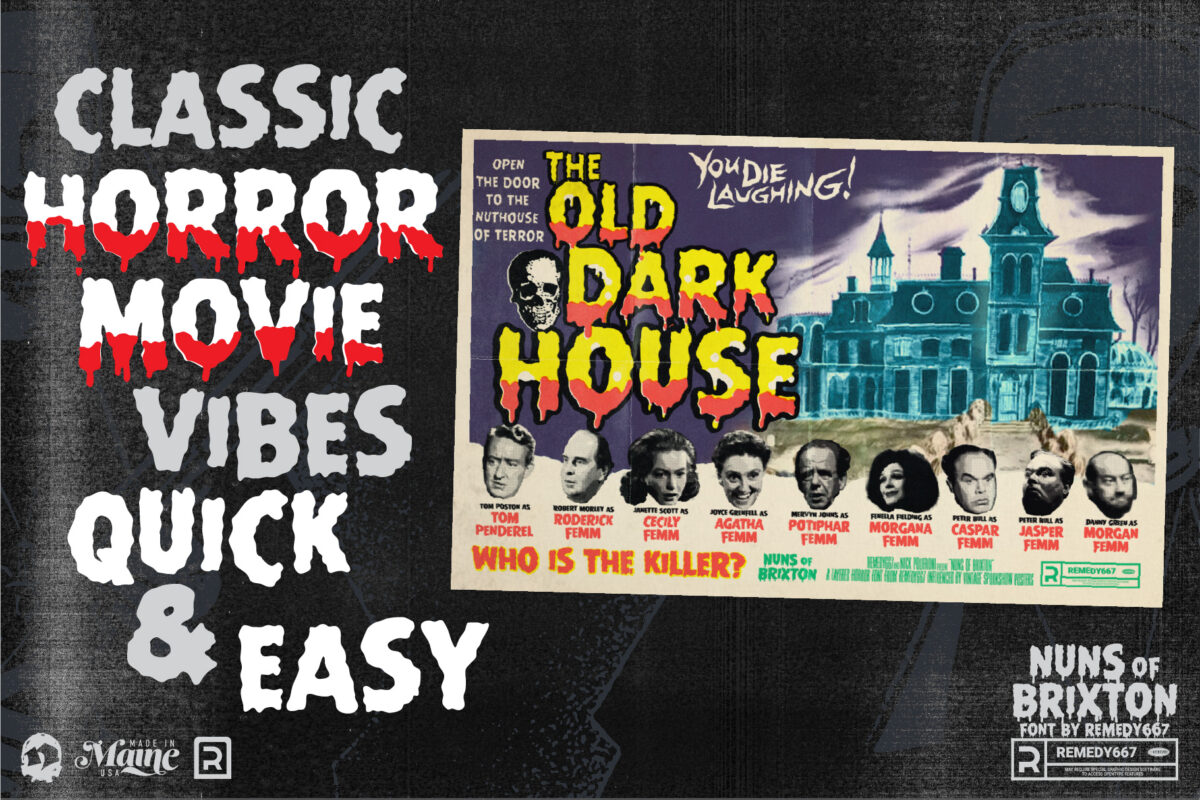 Nuns of Brixton font by Remedy667 - Classic Horror Movie Vibes, Quick & Easy