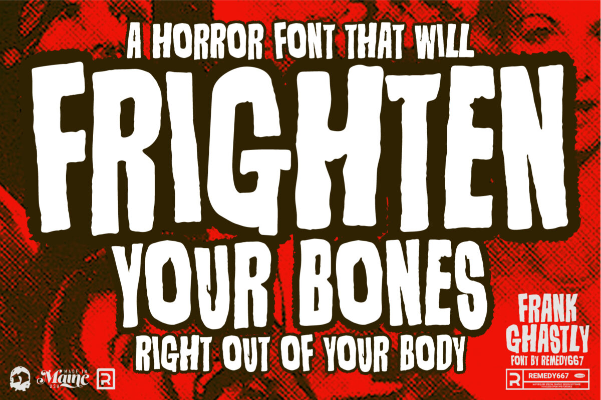 Frank Ghastly font by Remedy667 - A horror font that will Frighten Your Bones right out of your body