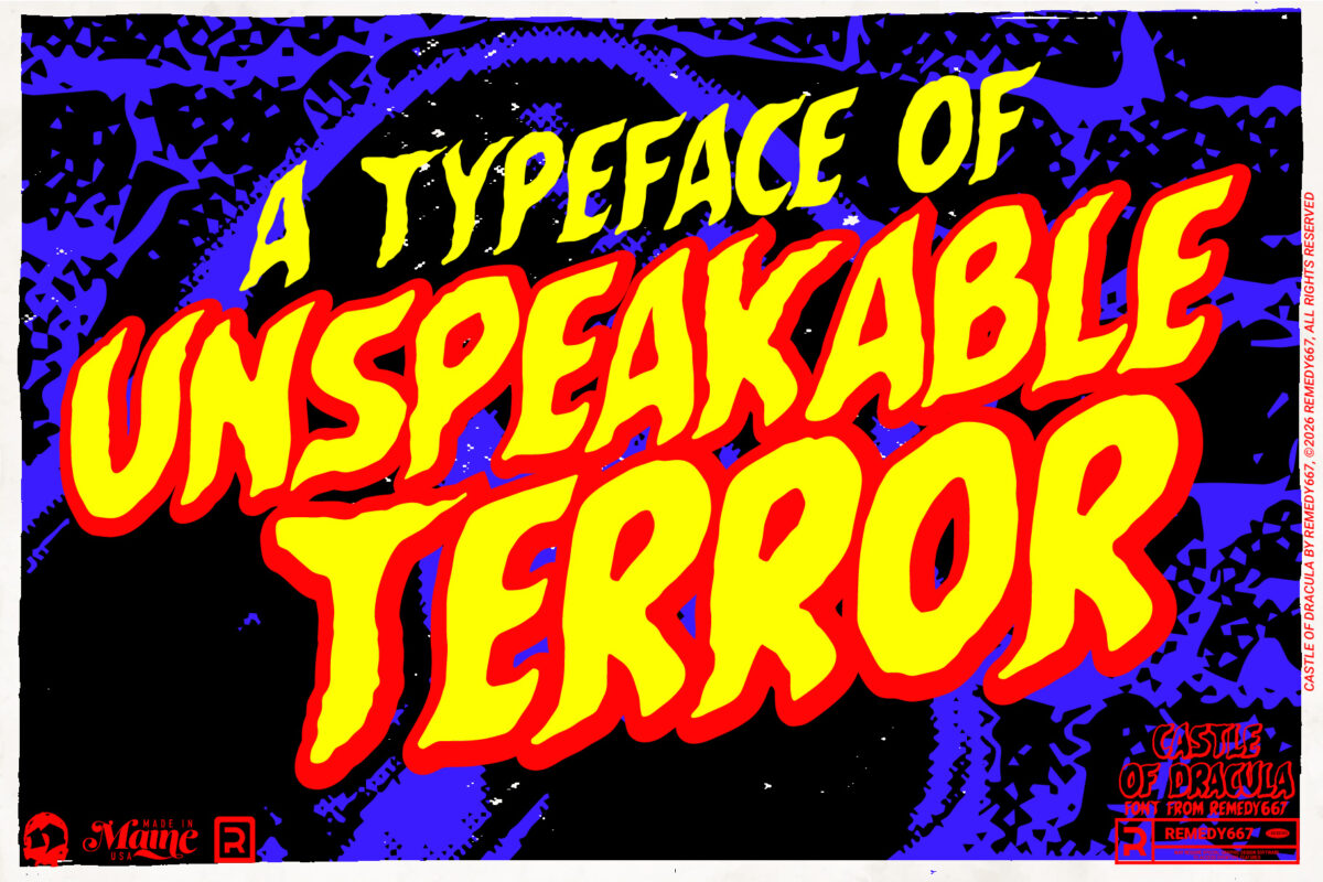 Castle of Dracula font by Remedy667 - A Typeface of Unspeakable Terror