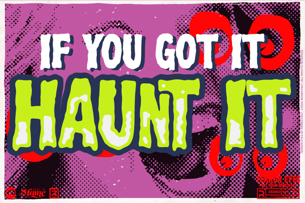 Terror Eyes font by Remedy667 - If You Got it Haunt It