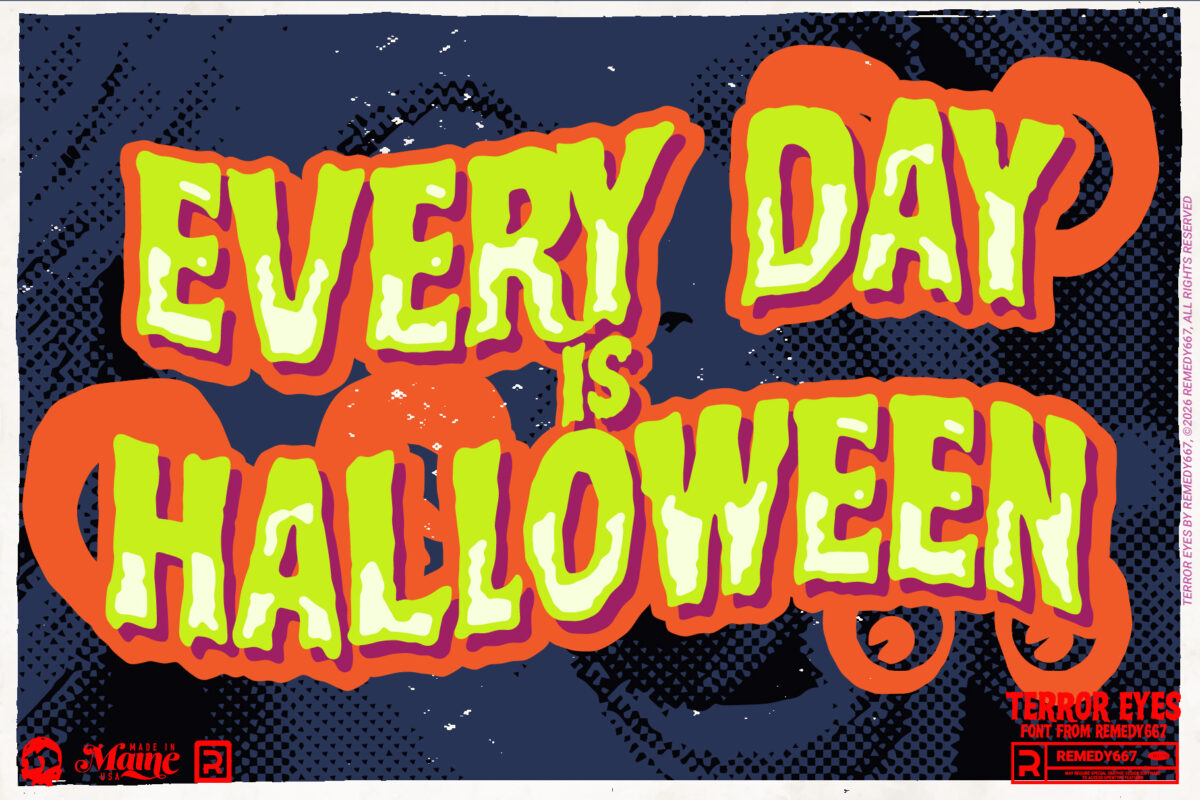 Terror Eyes font by Remedy667 - Every Day is Halloween